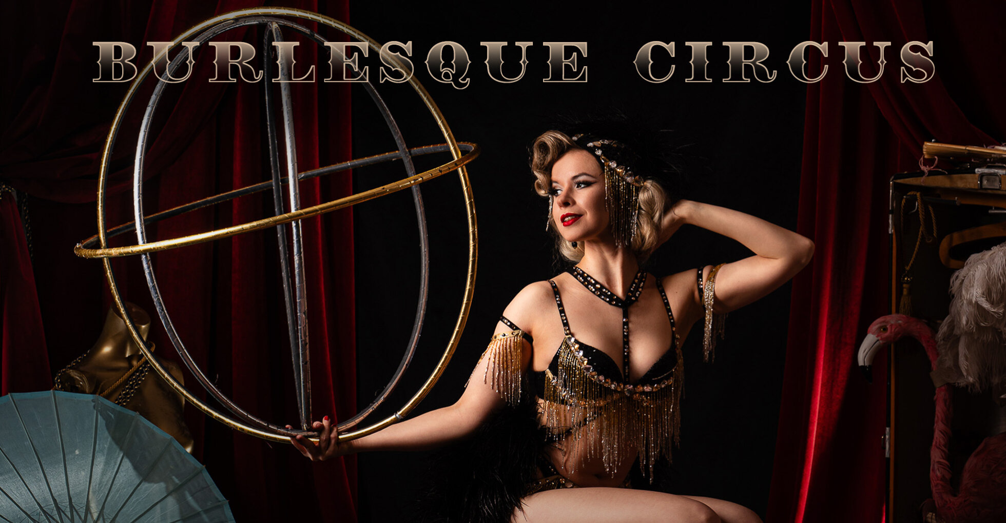 Burlesque Circus Poster Wide